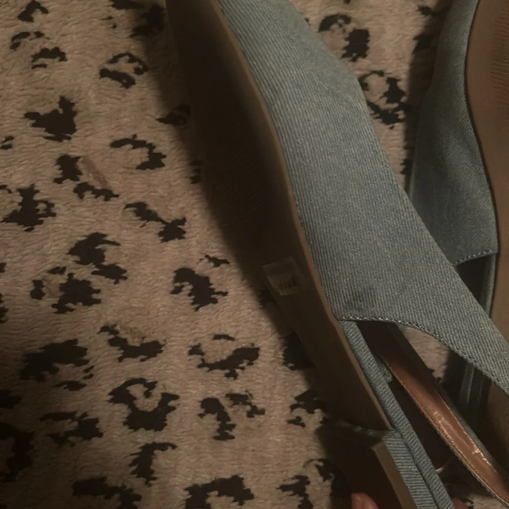 DV by Dolce Vita Women's Light Blue Slingback Flats - Picture 4 of 4